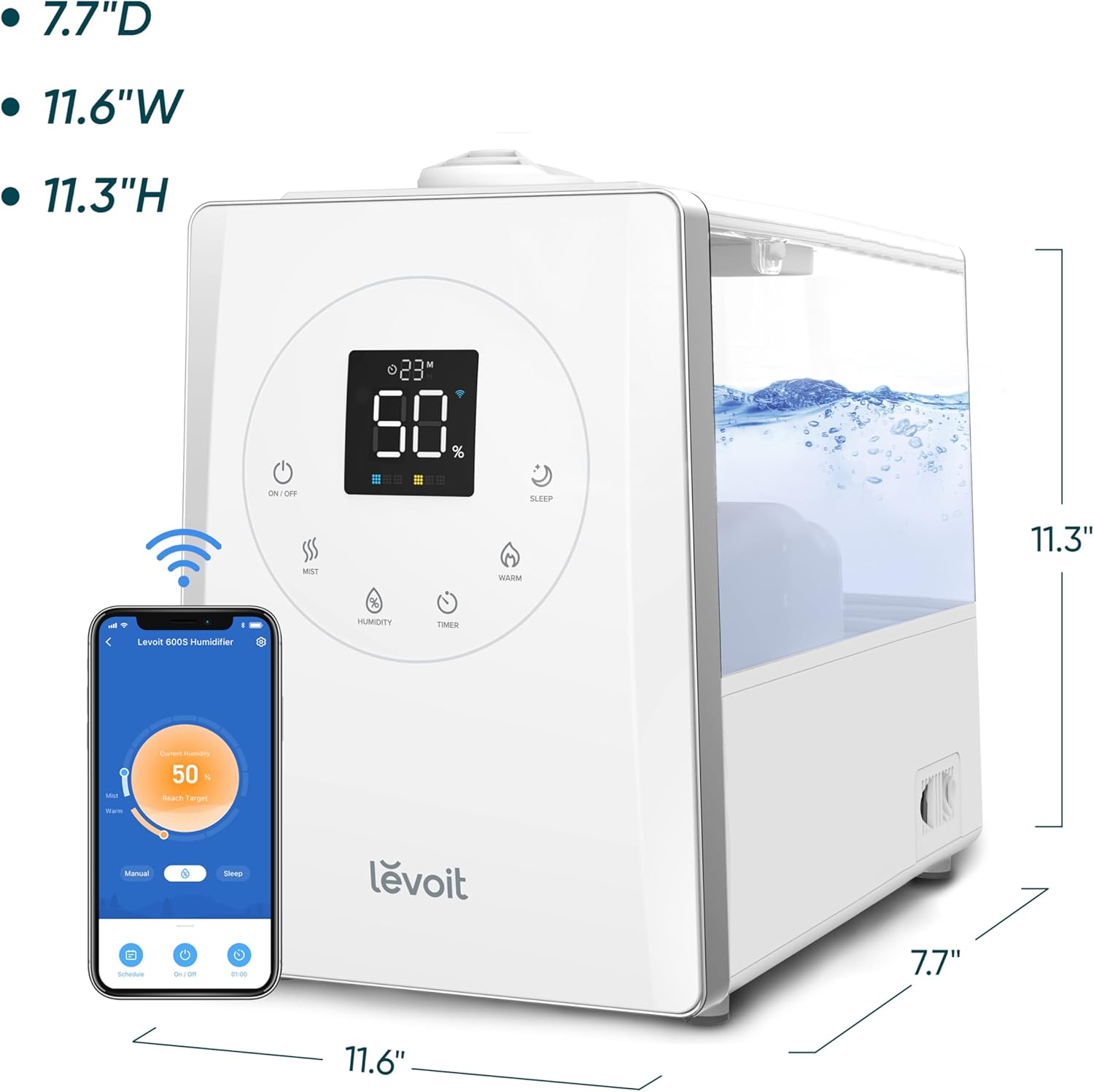 LV600S Smart Warm and Cool Mist Humidifiers